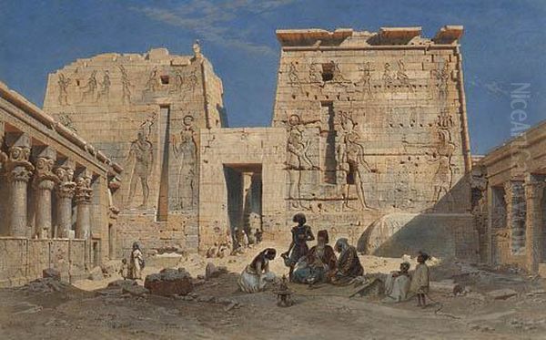 The Inner Propylaeum, Philae - view 1
