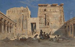 The Inner Propylaeum, Philae by Carl Friedrich H. Werner