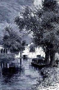 Santa Anita Canal, from The Ancient Cities of the New World, by Claude-Joseph-Desire Charnay, pub. 1887 by T. Taylor