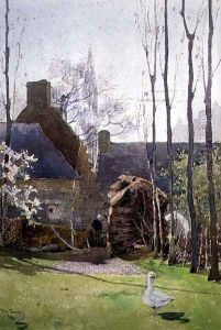 The Pet Goose, 1884 by Richard Gibbs Henry Toovey