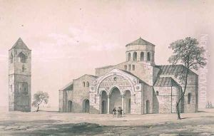 South east view of St. Sophias, Trebizond, pub. by Day and Son by Texier, Charles Felix Marie
