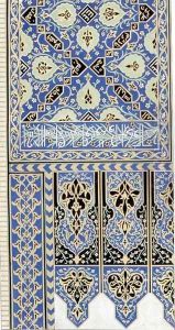 Ornament from a porch in Tabriz, Iran, from Descriptions of Armenia, Persia and Mesopotamia, engraved by H. Roux, pub. 1842 by Texier, Charles Felix Marie