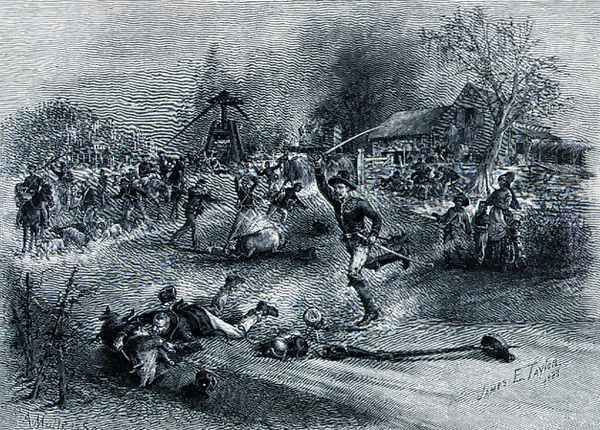 Shermans foragers on a Georgia plantation, 1888, engraved by R.A Muller, illustration from Battle and Leaders of the Civil War, edited by Robert Underwood Johnson and Clarence Clough Buel - view 1
