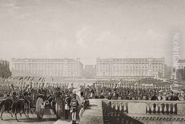 Entry of the Allies into Paris in 1815, illustration from 'Englands Battles by Sea and Land by Lieut. Col. Williams - view 1