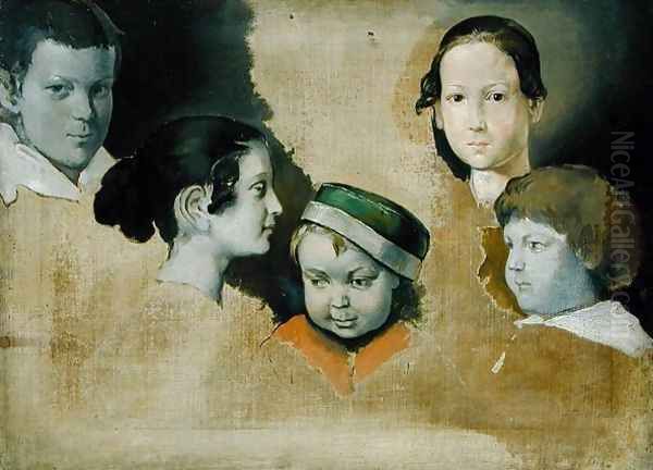 The five eldest children of the painter Julius Schnorr von Carolsfield 1794-1872, c.1839-40 - view 1