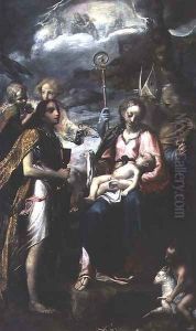 Virgin and Child and the Mystery of the Passion by Giambattista Tinti
