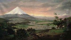 The Cotopaxi, Ecuador, 1874 by Rafael Troya