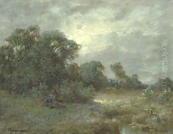 Women resting on the heath - view 1
