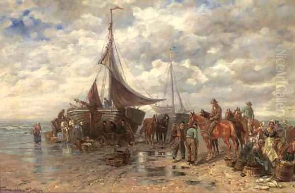 Bringing in the catch - view 1