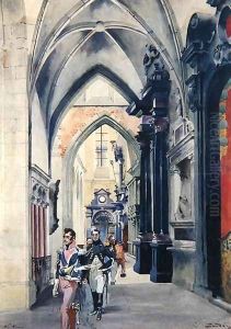 Interior of the Cathedral at Wawel, 1910