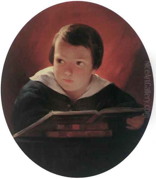Boy Reading 1843 - view 1