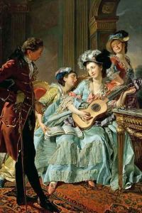 After the Soiree, 1774 by Louis Rolland Trinquesse