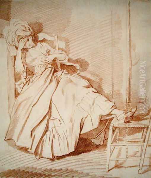 Study of a Sleeping Girl - view 1