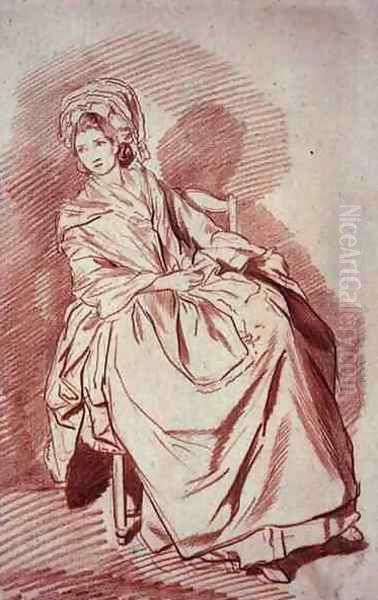Study of a Seated Lady - view 1