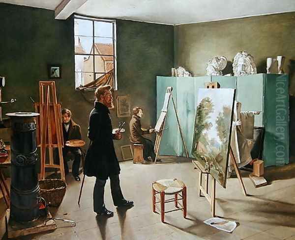 Studio with Three Painters, 1834 - view 1