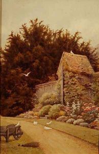 An Old Garden House at Hartwell House by Henry Terry