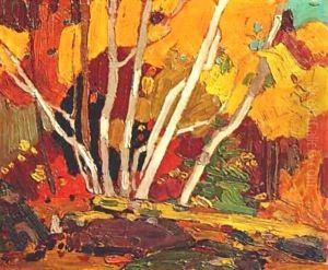Autumn Birches by Thomas Thompson