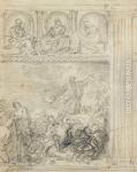 St. Peter Preaching His First Sermon - view 1