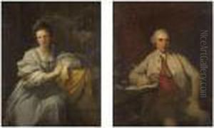 Portraits Of A Gentlelman And A Lady by Benjamin West