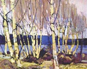 Evening Canoe Lake by Thomas Thompson