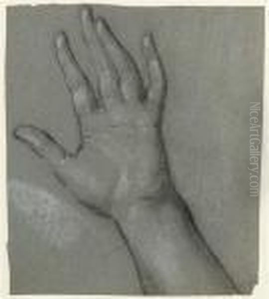 Study For The Left Hand Of The Woman Clothed With The Sun - view 1