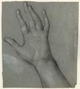 Study For The Left Hand Of The Woman Clothed With The Sun by Benjamin West