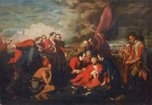 Der Tod Des Generals Wolfe In Der Schlacht Von Quebec by Benjamin West