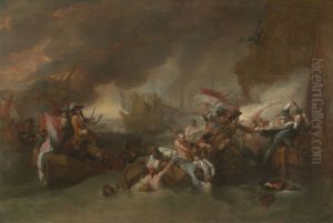 The Battle Of La Hogue by Benjamin West