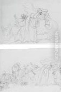 Studies For A Crucifixion by Benjamin West