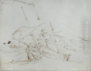 Aman-of-war In A Storm