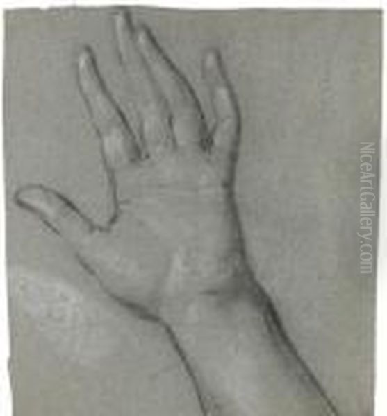 Study For The Left Hand Of 'the Woman Clothed With The Sun' - view 1