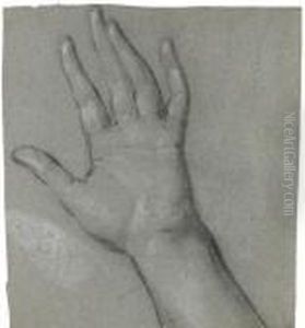 Study For The Left Hand Of 'the Woman Clothed With The Sun' by Benjamin West