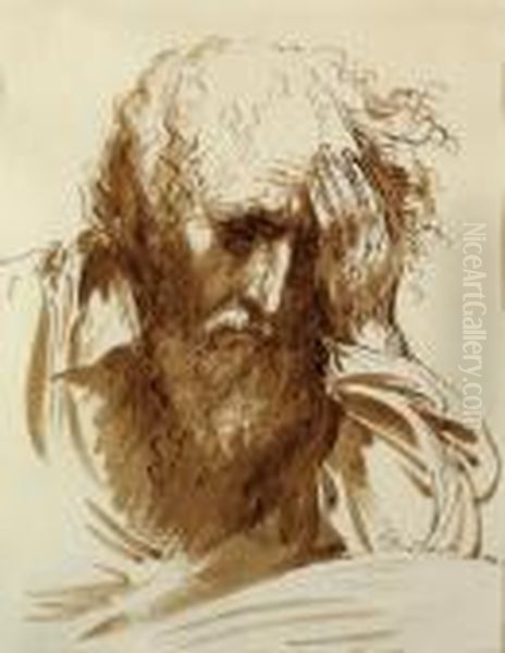 Head Of A Bearded Old Man - view 1