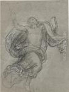 Studies For 'the Ascension': Christ Ascending (
Recto
); Studies Of Heads ( by Benjamin West