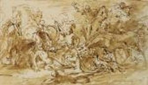 Study For 'alexander Iii, King
Of Scotland, Rescued From The Fury Of A Stag By Colin Fitzgerald' Study For 'alexander Iii, King
Of Scotland, Rescued From The Fury Of A Stag By Colin Fitzgerald'