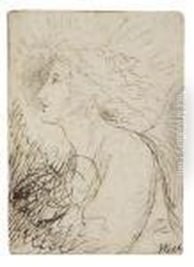 An Angel Seen In Profile by Benjamin West