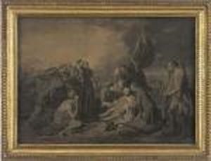 The Death Of General Wolfe, By W. Woollett by Benjamin West