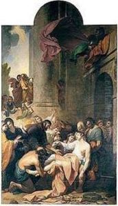 Devout Men Taking The Body Of St Stephen by Benjamin West