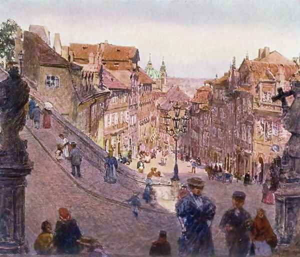 Nerudova Ulice, Prague, 1909 - view 1