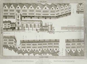 West Cheap as it appeared in the year 1585, engraved by Bartholemew Howlett 1767-1827 published 1814 by Ralph Treswell