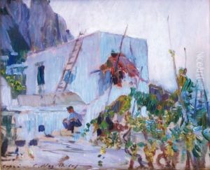 Maison De Pecheurs A Capri by Constantin Alexandr. Westchiloff
