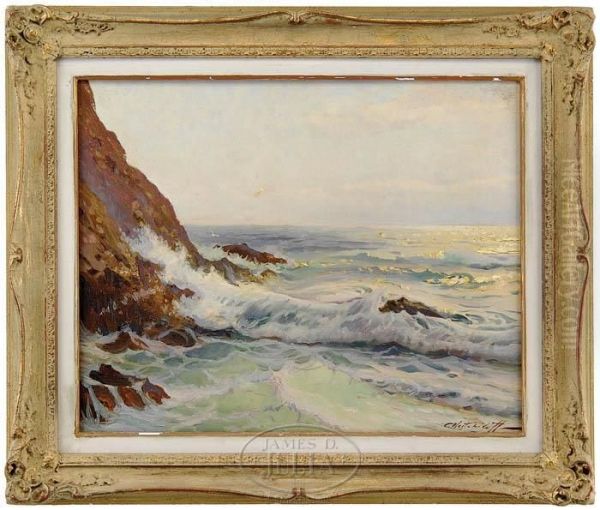 Waves Breaking On The Rocky Coast - view 1