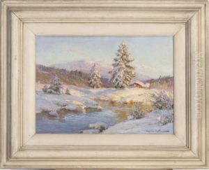 A Snowy Riverbank A Snowy Riverbank