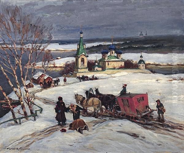 Before The Russian Village
Signed In Latin - view 1