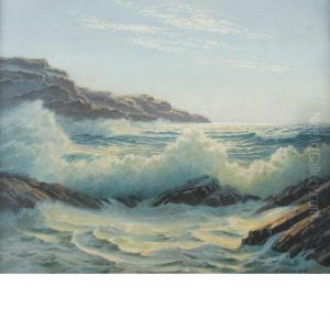 Waves Crashing On A Rocky Coast by Constantin Alexandr. Westchiloff