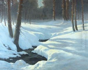 Wooded Stream In Winter Wooded Stream In Winter