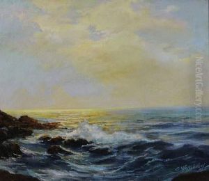 Coucher De Soleil Sur La Mer by Constantin Alexandr. Westchiloff