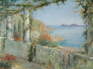 Constantin Aleksandrovich Westchiloff Russian, -view Of Capri by Constantin Alexandr. Westchiloff