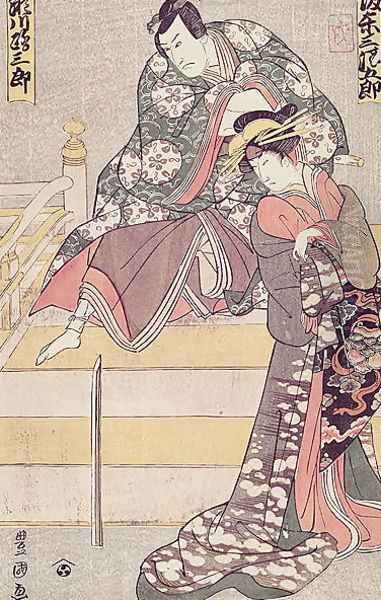 Bando Mitsugoro and Segawa Rosaburo, pub. c.1802 - view 1
