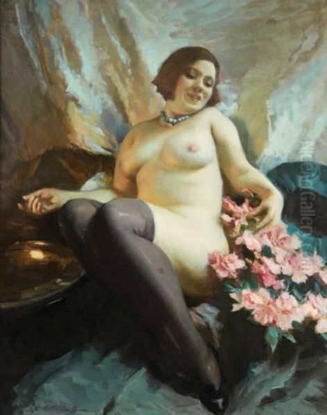 Femme Aucollier De Perles Bleues - view 1